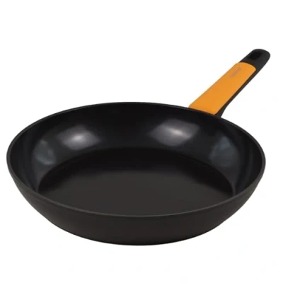 Imagen de Fackelmann Soft Sartén 28 cm, Aluminio Forjado, Revestimiento Cerámico Greblon Libre de PFA, Apta para Inducción, Vitro, Gas y Horno, Mango Suave con Silicona Resistente al Calor, 1 ud.