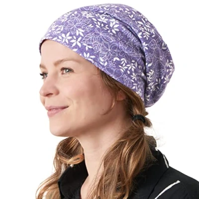Imagen de Casualbox Verano Desgarbado Gorros Beanie Sombrero Orgánico Algodón Tablista Hippie Hipster 11 Púrpura