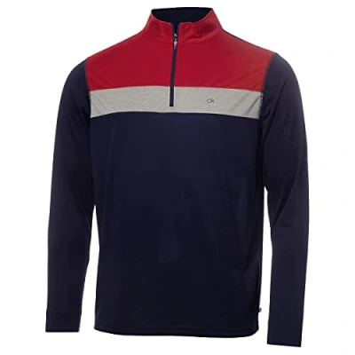 Imagen de Calvin Klein Hombres River 1/4 suéter Golf Cremallera Armada XXL