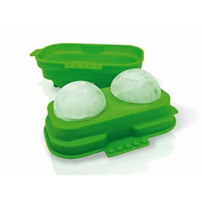 Imagen de VB VIN BOUQUET Redondos Molde para Hielos de Silicona, Verde, 5 cm
