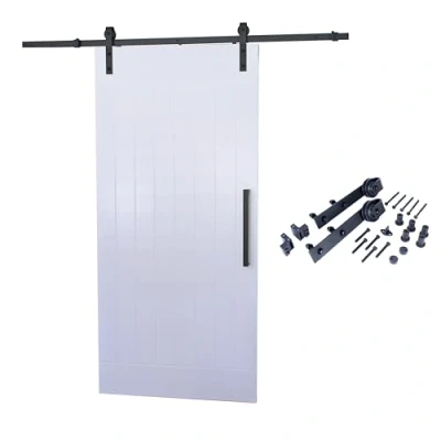 Imagen de Herraje para Puerta Corredera, Negro, 2 Metros, con Accesorios