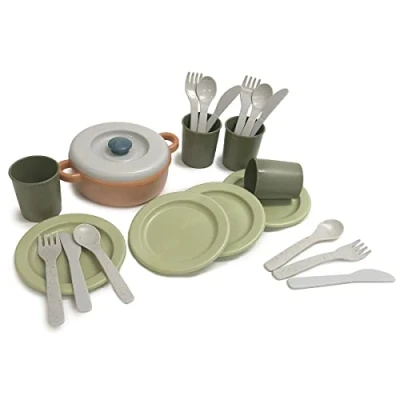 Imagen de Andreu Toys Bio Dinner Set (4 People) In A Box Juguetes de Cocina, sólido, Multicolor (15604)