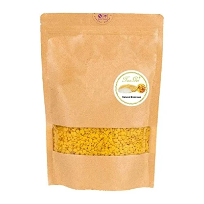 Imagen de TooGet Pellets de Cera Abeja Amarilla, 100% pura Pastillas Abejas, Natural Grado Cosmético, Ideal para la Producción Artesanías y Velas 400g