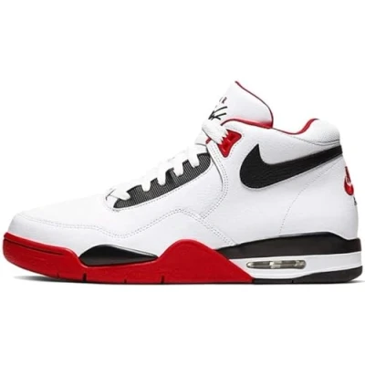 Imagen de Nike Flight Legacy Hombre Trainers BQ4212 Sneakers Zapatos (UK 9 US 10 EU 44, White Black University Red 100)