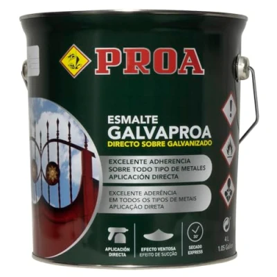 Imagen de Esmalte forja directo sobre galvanizado o hierro. galvaproa forja. dorado 4l.