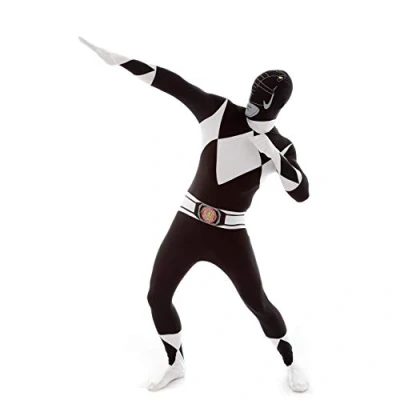 Imagen de Morphsuits Disfraz de Power Rangers para hombre, talla L, color negro