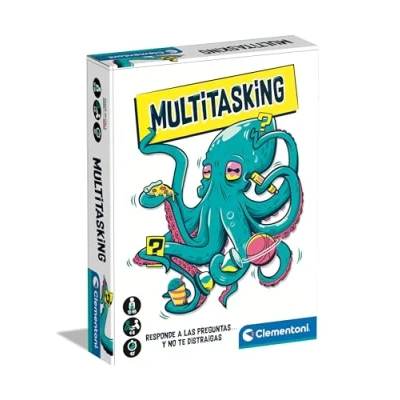 Imagen de Clementoni Multitasking Miltitarea Un Juego de Mesa para Demostrar Todas Tus Habilidades ¡a la Vez! ¡Tendrás Que Responder Mientras andas a Pata Coja, o Haces Otra Actividad!12 años (55552)