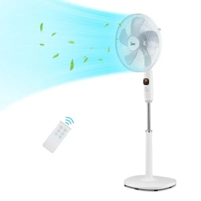 Imagen de Midea FS40 16CR Ventilador de pie con mando a distancia multifunción, extremadamente silencioso 27 dB
