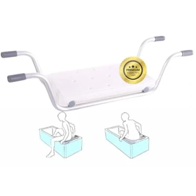 Imagen de OrtoPrime Asiento de Bañera Adulto Antideslizante Tabla Silla Personas Mayores Ortopedia Baño para Seguridad