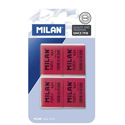 Imagen de Goma de borrar milan nata 624 blister 4 unidades
