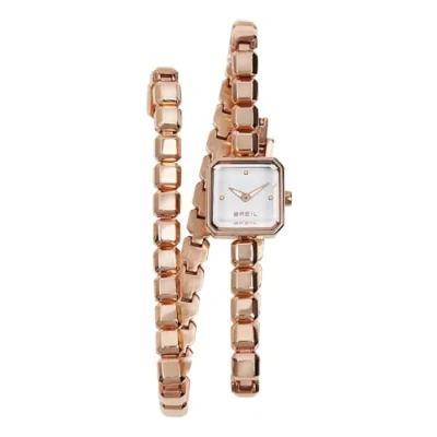 Imagen de BREIL Reloj Puro para Mujer Esfera Mono Blanca Movimiento Solo Tempo 2 CUARZOS LANCETTE y Pulsera DE Acero Color Plata TW1454
