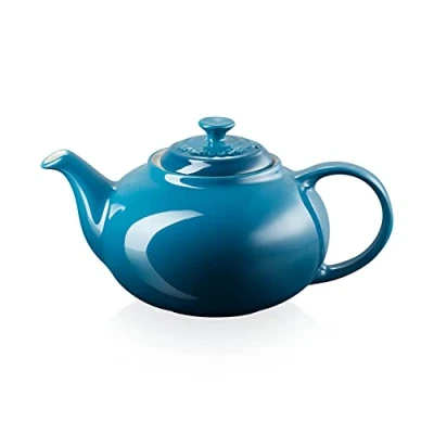 Imagen de Le Creuset Tetera Classic de cerámica gres, 1, 3 litros, para 4 tazas, Deep Teal, 70702136420000