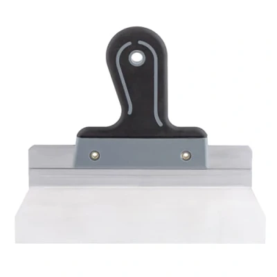 Imagen de Mivos Espátula ancha para fachadas de acero inoxidable, 250 x 60 mm, con soporte aluminio y mango suave, grandes superficies, fabricada en la UE