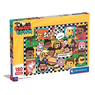 Imagen de Clementoni 29066 Supercolor Puzzle 180 Piezas, Emojii Town, Infantil A Partir De 7 Años