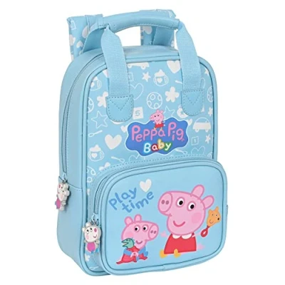 Imagen de Safta, Mochila Infantil Con Asas Peppa Pig Baby 20X28X8Cm Unisex niños, Multicolor, Estándar