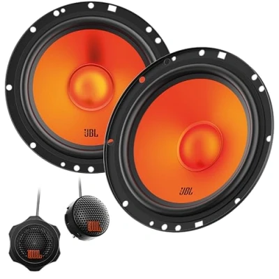 Imagen de JBL Stage1 GEN2 62CF 6.5 Inch (165mm) 2 Way Component Car Speakers 80W RMS 240W Peak Set of Woofers + Tweeters Audio with Grilles Compact Fit OEM Upgrade