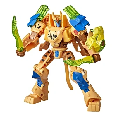 Imagen de Transformers Bumblebee Cyberverse Adventures Toys Deluxe Class Cheetor Figura de acción, Ataque acción Golpe Sable, 5 Pulgadas