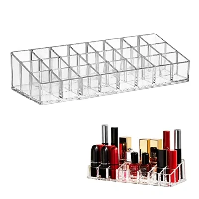 Imagen de PHIEZC Organizador de Pintalabios,24 Soporte para Pintalabios,Organizador Maquillaje,Organizador pintalabios y Brillo Labios,Transparente