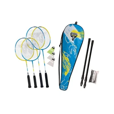 Imagen de Talbot Torro 449405 Set de Badminton Magic Night, 2 Raquetas y Volantes con LED Jugar por la Noche, en un Valioso Bolso
