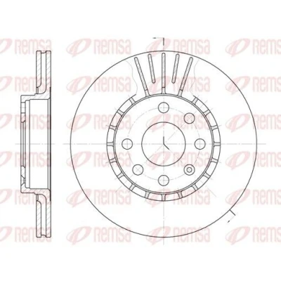 Imagen de REMSA 6174.10 Disco de freno Eje delantero 256, 256 20 6 ventilado OPEL: Astra F CC, Corsa B Hatchback, Berlina