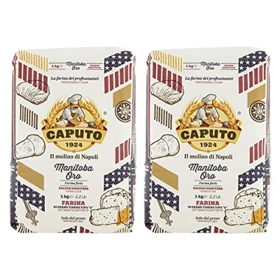 Imagen de Caputo Manitoba Oro / Golden Fuerte Harina 1kg (Paquete de 2)