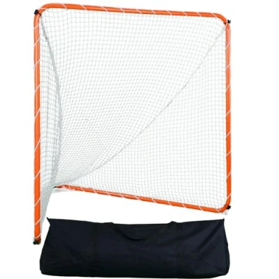 Imagen de VEVOR Portería de Lacrosse Portátil Jaula 2,1x1,8x1,8 m con Red y Bolsa Transporte Equipo Entrenamiento Fácil Configuración en Patio Trasero Jardín Parque al Aire Libre