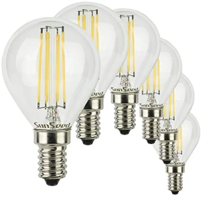 Imagen de SunSeed 6x Bombilla Esférica Filamento LED E14 4W = 40W Blanco Neutro 4000K