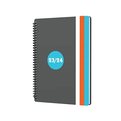 Imagen de Collins Debden Delta FP63M.60 2324 Agenda académica 2023 24, A6, vista semanal, de mitad año, para escuela, universidad o universidad, agosto a 2024, color azul