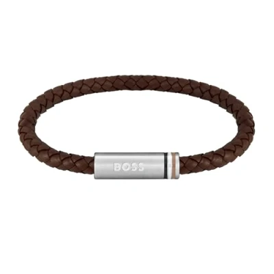 Imagen de BOSS ARES Single Pulsera brown/silvercoloured, Hombre, Talla: One Size, Brown/silver coloured