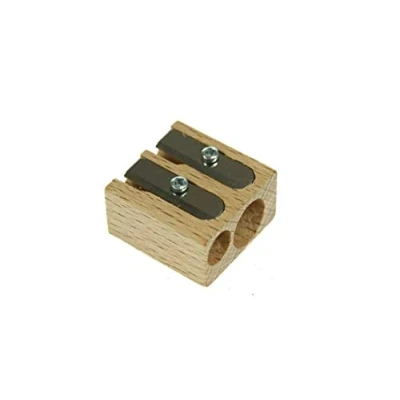 Imagen de M+R Sacapuntas de doble material madera (haya) para lápices 8,2 mm 11,2 mm, 1 unidad
