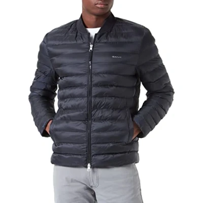 Imagen de GANT Light Padded Jacket Chaquetas bomber, Hombre, Talla: Large, Black