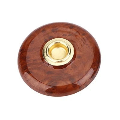 Imagen de Tbest Cello Mat， Pad Antideslizante Endpin Stopper Holder Soporte Hole Plastic + Metal Floor Protector Violoncello Instrument (marrón)