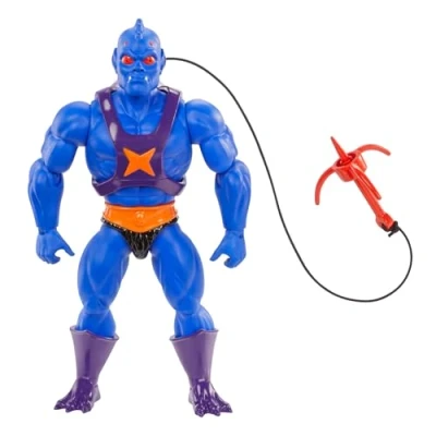 Imagen de Masters of the Universe MOTU Origins Cartoon Collection Webstor, Figura de acción azul con gancho agarre y estatua Grimalkin, juguete regalo para niños niñas +6 años, HYD36