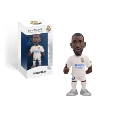 Imagen de MINIX Collectible Figurines MN18437 Figura de Rudiger, Real Madrid, Coleccionables 12 cm para Exhibición, Idea Regalo Niños y Adultos, Fans fútbol