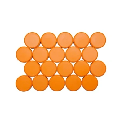 Imagen de Imanes de Maul 30 mm y 0,6 kg, redondos, para pizarras blancas, color naranja