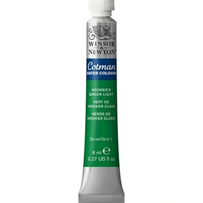 Imagen de Winsor &amp; Newton Cotman 8840095 Pintura de acuarela estudio, colores vivos con muy buenas propiedades procesamiento, tubo 8 ml, color verde claro