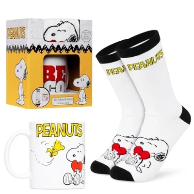 Imagen de Peanuts Snoopy Set de Taza y Calcetines Navideños para Mujer Regalos Mujeres