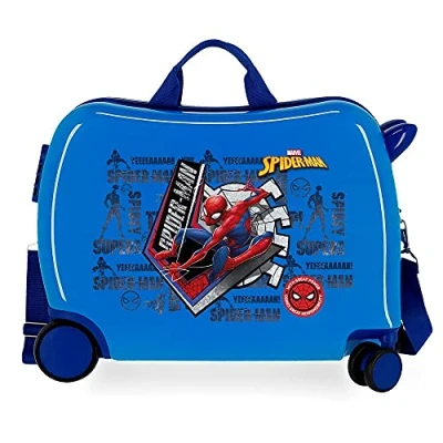 Imagen de Marvel Spiderman Great Power Maleta Infantil Azul 50x38x20 cms Rígida ABS Cierre de combinación lateral 34 1,8 kgs 4 Ruedas Equipaje Mano