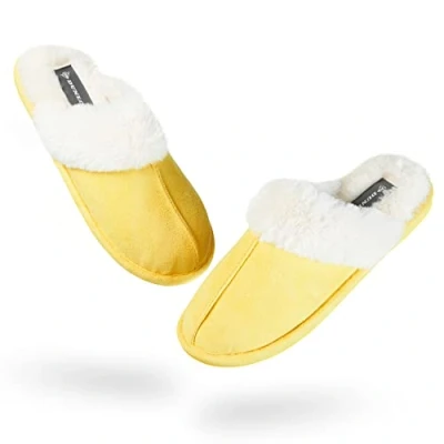 Imagen de DUNLOP Zapatillas Mujer Casa Antideslizantes con Memory Foam (40 EU, Amarillo, numeric_40)