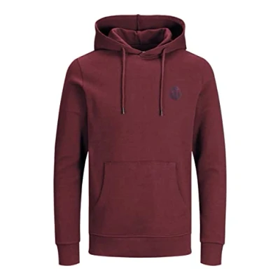Imagen de Jack &amp; Jones Herren JJEBASIC Logo Sweat Hood, Port Royale/Navy Blazer, M