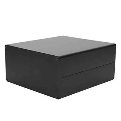 Imagen de Caja de Aluminio para Proyectos Electrónicos Eléctricos Conexiones Energía Cuerpo Dividido Bricolaje Carcasa Disipación
