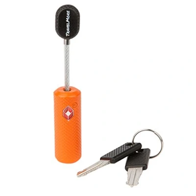 Imagen de Candado Para Equipaje De llave Aprobado Por La Tsa Mini Ultra Seguro Y Flexible Material Aleación Zinc (naranja)