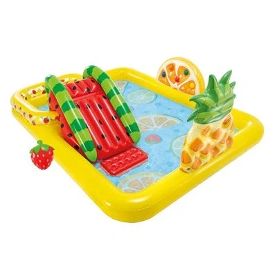 Imagen de INTEX 57158 Centro de juegos frutas con tobogán y pulverizador, Multicolor