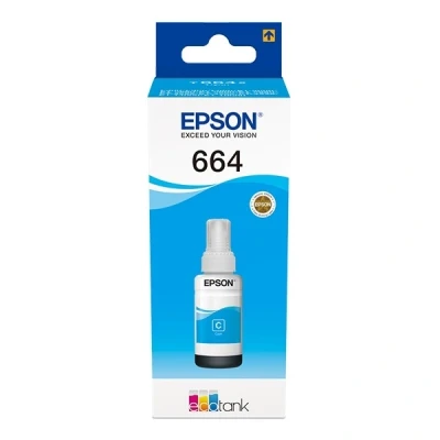 Imagen de Botella de tinta Epson T6642 Ecotank, Compatible con ET 2600, 70 ml, Cian