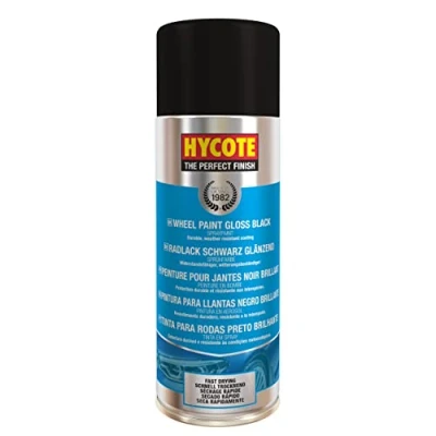 Imagen de Hycote Pintura en Aerosol Secado Rápido para Llantas Negro Brillante 400 ml