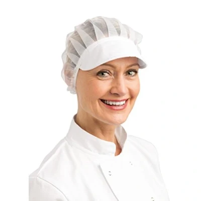 Imagen de Sombrero con visera para cocinero Whites Chefs Apparel B226, talla única