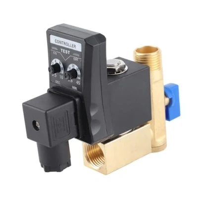 Imagen de G1/2 DN15 230V Tanque de Agua Temporizado Automático Válvula Drenaje Temporizada Electrónica para Gestión Condensado Compresor Aire(230V)