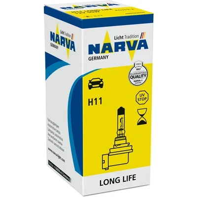 Imagen de NARVA 480783000 Lámpara, faro de carretera H11 12V 55W Halógena AUDI: A3 Sportback, A4 B8 Avant, B7 Berlina, BMW: 3 Coupé, 1 Hatchback