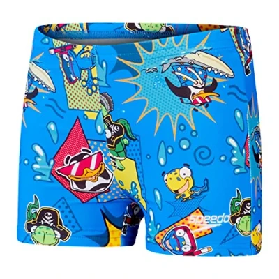 Imagen de Speedo Learn To Swim Illover I Bañador Niños, Bondi/Canary/Cherry Pink, 3 Años
