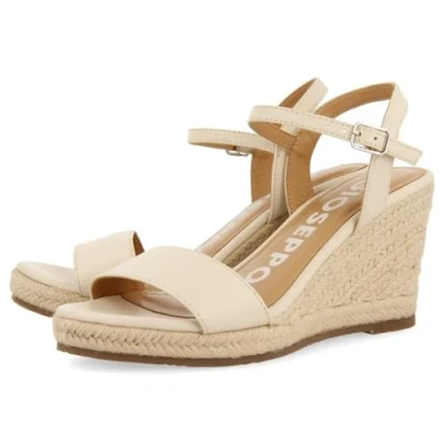 Imagen de GIOSEPPO Sandalias DE Piel Off White con CUÑA Yute para Mujer ZHEPE